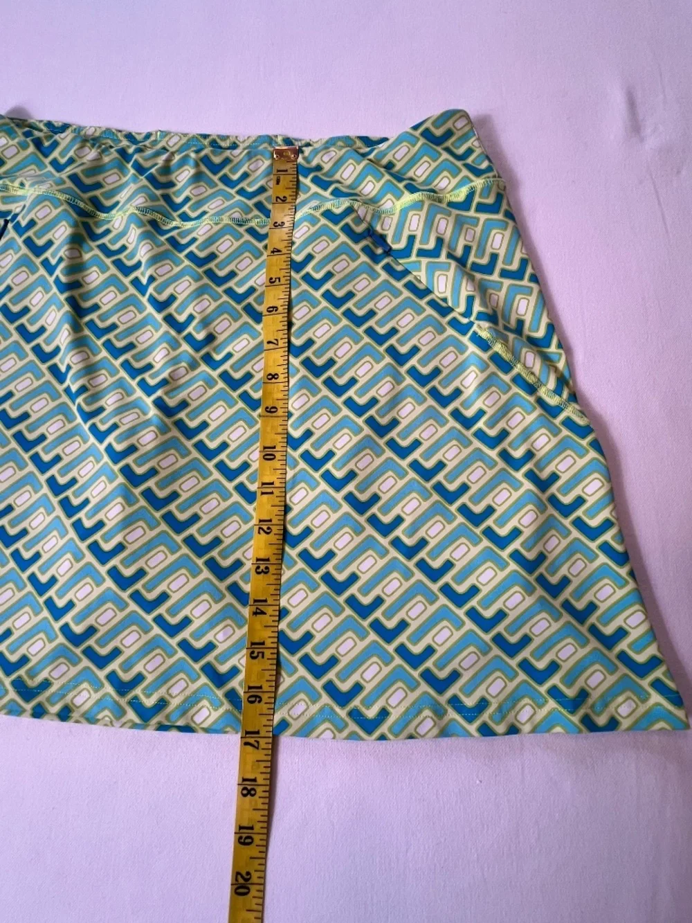 Title Nine Diamalete Geometric Activewear Skort Sz L